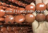 CRE65 15.5 inches 18*25mm - 20*25mm oval red jasper beads wholesale