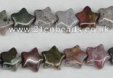 CRG09 15.5 inches 12*12mm star ocean agate gemstone beads wholesale