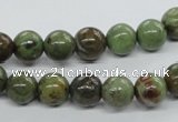 CRJ16 15.5 inches 8mm round african prase jasper beads wholesale