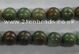 CRJ17 15.5 inches 10mm round african prase jasper beads wholesale