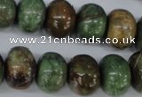 CRJ28 15.5 inches 12*16mm rondelle african prase jasper beads