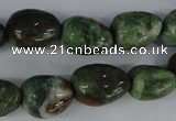 CRJ32 15.5 inches 12*16mm nuggets african prase jasper beads