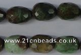 CRJ35 15.5 inches 12*16mm faceted nuggets african prase jasper beads