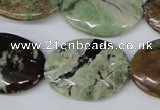 CRJ38 15.5 inches 22*30mm oval african prase jasper beads