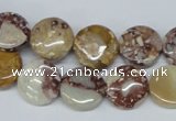 CRM01 15.5 inches 12mm coin red mud jasper gemstone beads wholesale