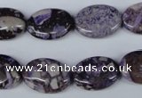 CRM81 15.5 inches 13*18mm oval dyed red mud jasper wholesale