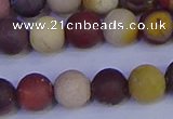 CRO1003 15.5 inches 10mm round matte mookaite gemstone beads
