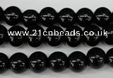 CRO247 15.5 inches 10mm round blackstone beads wholesale