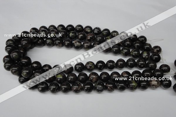 CRO308 15.5 inches 12mm round plum blossom jade beads wholesale
