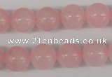 CRO397 15.5 inches 14mm round rose quartz beads wholesale