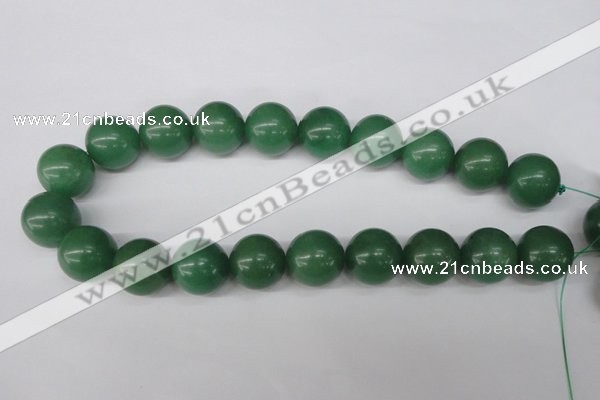 CRO530 15.5 inches 20mm round green aventurine beads wholesale