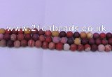CRO822 15.5 inches 8mm round matte mookaite beads