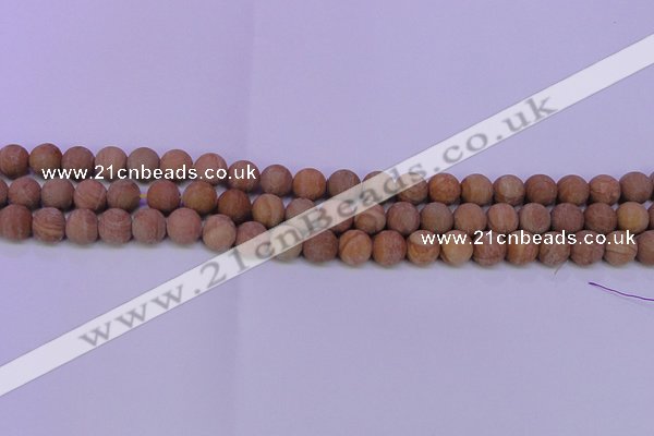 CRO830 15.5 inches 4mm round matte grain stone beads