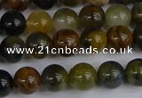 CRO902 15.5 inches 8mm round golden pietersite beads wholesale