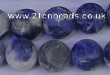 CRO955 15.5 inches 14mm round matte sodalite beads wholesale