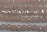 CRQ511 15.5 inches 6mm faceted round AB-color rose quartz beads