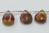 CRS10 15.5 inches 13*18mm flat teardrop rainbow stone beads