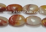 CRS17 15.5 inches 13*18mm oval rainbow stone beads wholesale