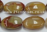 CRS18 15.5 inches 18*25mm oval rainbow stone beads wholesale