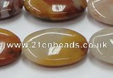 CRS19 15.5 inches 22*30mm oval rainbow stone beads wholesale