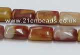 CRS20 15.5 inches 10*15mm rectangle rainbow stone beads wholesale