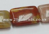 CRS22 15.5 inches 23*30mm rectangle rainbow stone beads wholesale