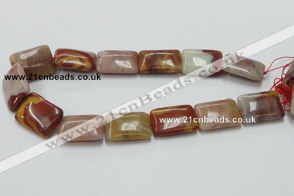 CRS22 15.5 inches 23*30mm rectangle rainbow stone beads wholesale