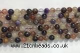CRU1031 15.5 inches 8mm round mixed rutilated quartz beads wholesale