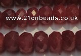 CRZ1029 15.5 inches 3*5mm faceted rondelle AAA grade ruby beads