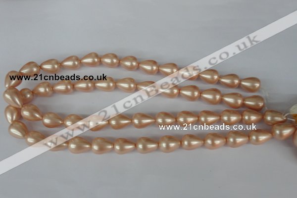 CSB110 15.5 inches 11*15mm teardrop shell pearl beads wholesale
