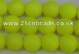 CSB1316 15.5 inches 6mm matte round shell pearl beads wholesale