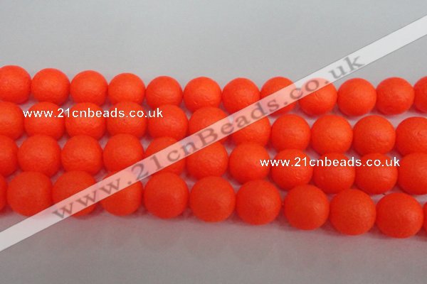 CSB1344 15.5 inches 12mm matte round shell pearl beads wholesale