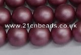 CSB1643 15.5 inches 10mm round matte shell pearl beads wholesale
