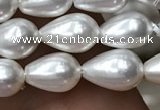 CSB2125 15.5 inches 6*9mm teardrop shell pearl beads wholesale