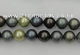 CSB316 15.5 inches 8mm round mixed color shell pearl beads