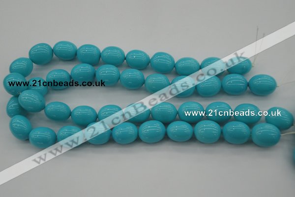 CSB677 15.5 inches 16*19mm oval shell pearl beads