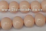 CSB810 15.5 inches 13*15mm oval shell pearl beads wholesale