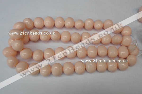 CSB834 15.5 inches 16*19mm oval shell pearl beads wholesale