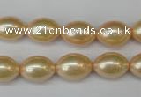 CSB847 15.5 inches 10*14mm rice shell pearl beads wholesale