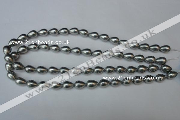 CSB860 15.5 inches 10*12mm teardrop shell pearl beads wholesale
