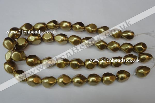 CSB894 15.5 inches 15*20mm teardrop shell pearl beads wholesale