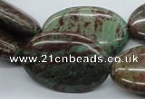 CSD08 15.5 inches 20*30mm oval dyed stripe jasper gemstone beads