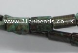CSD21 15.5 inches 10*16mm rectangle dyed stripe jasper gemstone beads