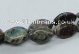 CSD26 15.5 inches 10*15mm marquise dyed stripe jasper gemstone beads