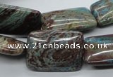 CSD32 15.5 inches 18*25mm rectangle dyed stripe jasper gemstone beads