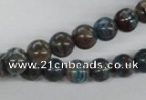 CSD37 15.5 inches 8mm round dyed stripe jasper gemstone beads