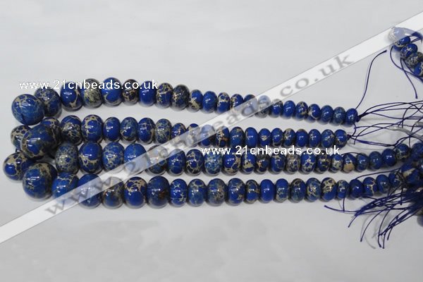 CSE301 15.5 inches 7*10mm – 15*20mm rondelle dyed sea sediment jasper beads