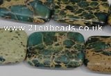 CSE5028 15.5 inches 20*30mm rectangle natural sea sediment jasper beads