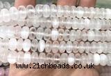 CSE621 15 inches 6*10mm rondelle selenite gemstone beads