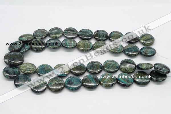 CSG20 15.5 inches 25mm flat round long spar gemstone beads wholesale